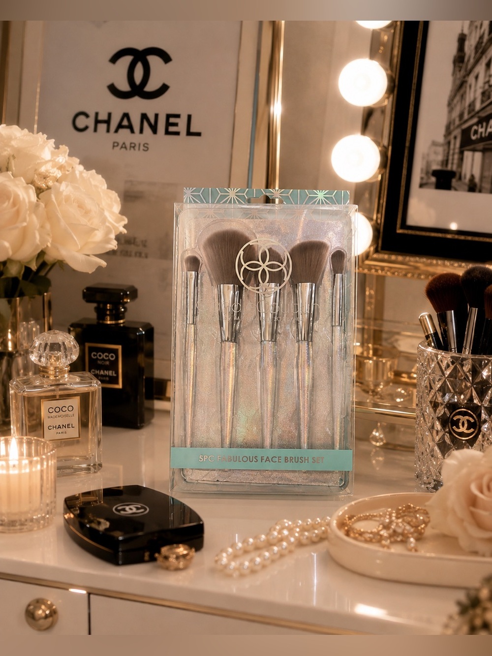 NWT Candie Couture Makeup Brush 5 PC Set